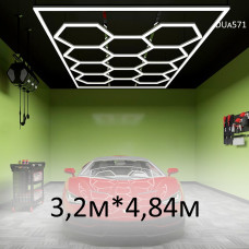 LED осветление за таван и гараж Пчелна пита 3.2м x 4.84м - DUa571